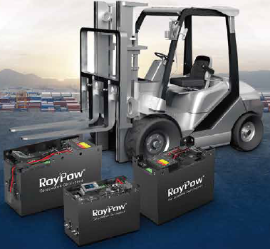 資材運搬機器用　リン酸鉄リチウムバッテリー