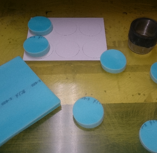 【無償テスト・サンプル可】丸型抜き　打ち抜き加工