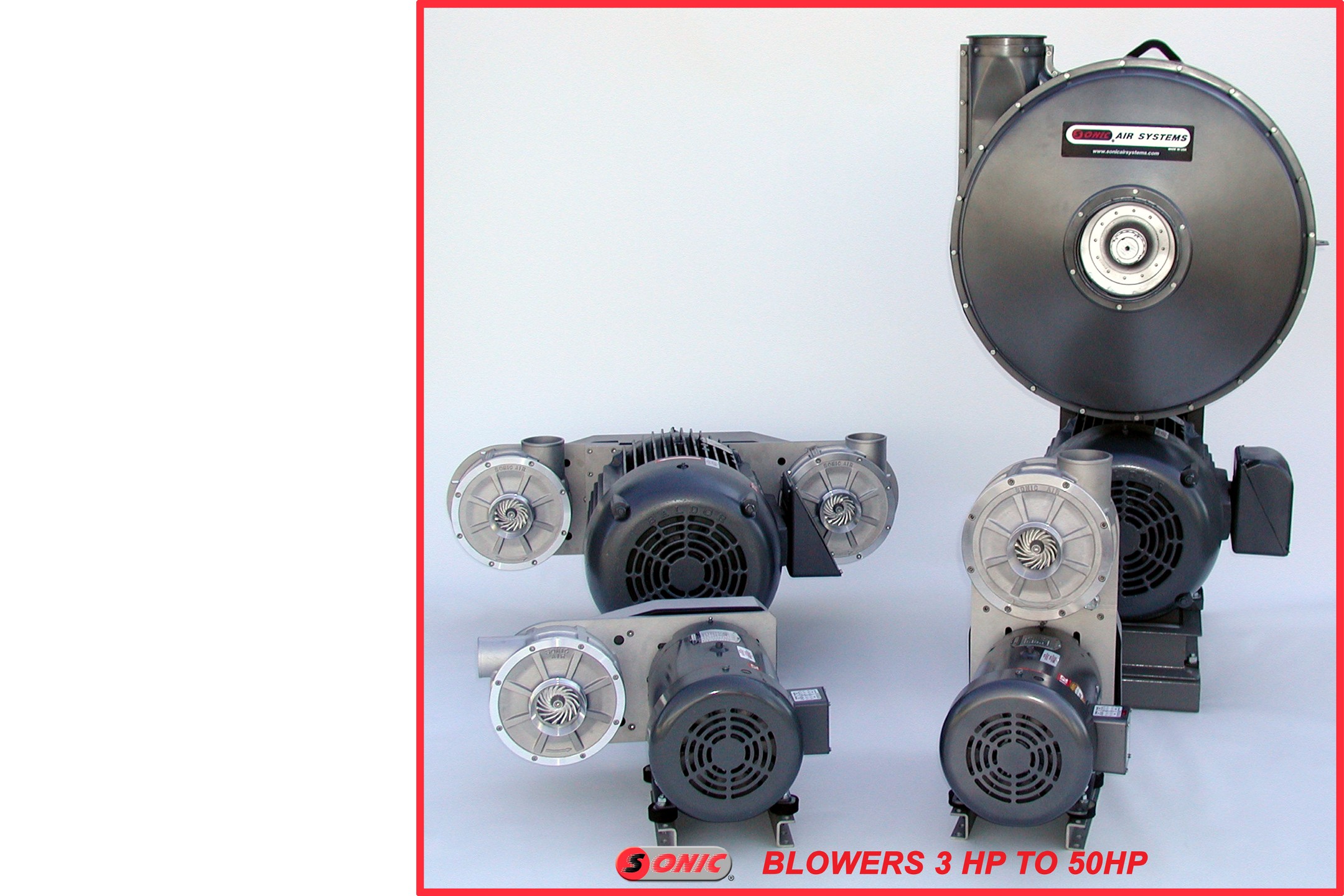 【Sonic】ソニック社製大風量ブロワー（渦巻き型ブロワー）