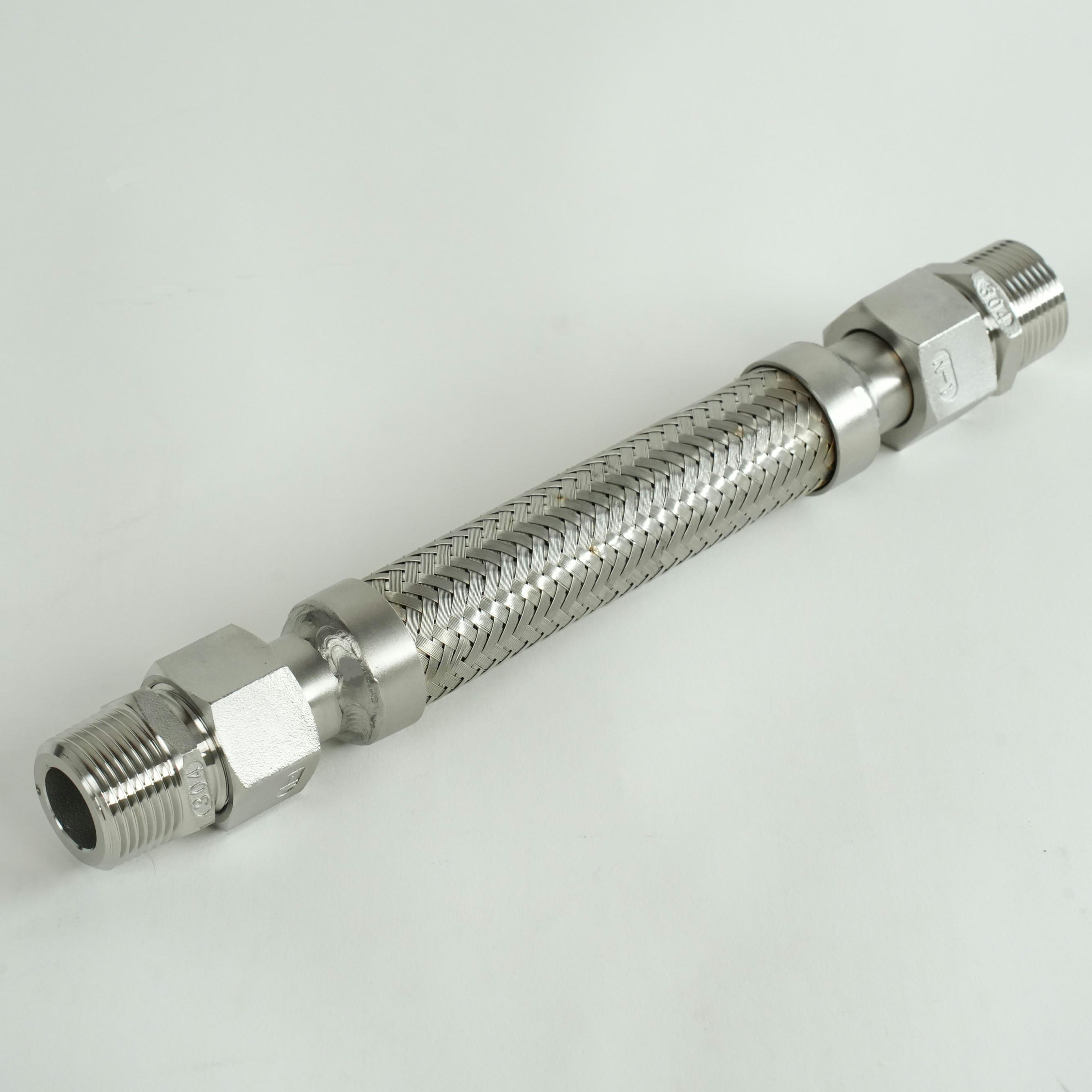 ＮＦＫ メタルタッチオスｘメス型フレキ継手ＳＵＳ３０４４０Ａｘ４００Ｌ NK203MF40-400 NFK ライトユニオン式（メタルタッチ無溶接式）フレキシブルホース