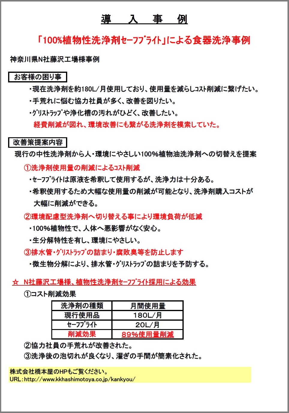 【セーフブライト導入事例】神奈川県N社藤沢工場様