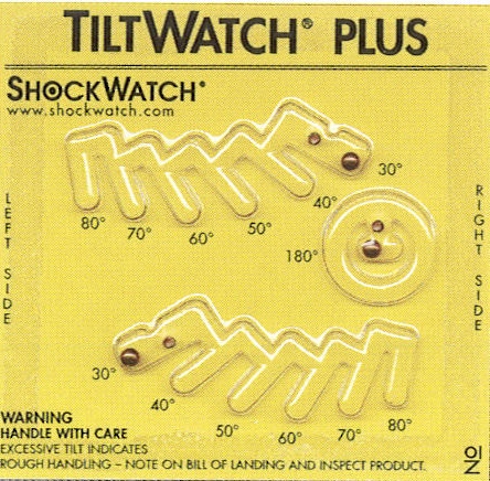 転倒・傾斜検知インジケーター「ティルトウォッチ プラス」