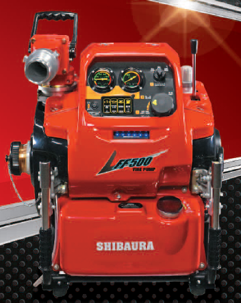 綺麗！!ラビット 消防ポンプ P303BS/水ポンプ　レア！！ 富士ロビン ラビット P382 消防ポンプ 給水管 ホース 筒先