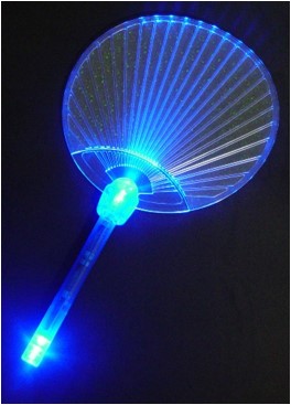 【イベント・ノベルティグッズに最適！】光るウチワ