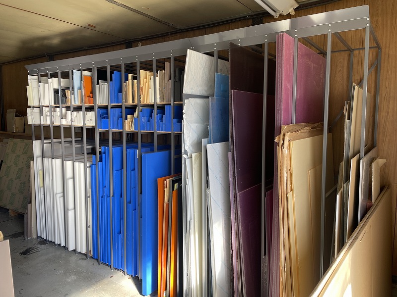 合板ラック（立掛けラック・カット資材保管ラック）