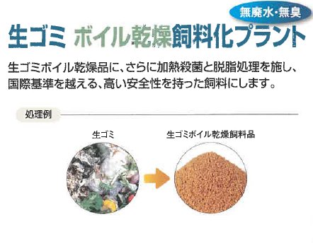 【オカドラ・サイクロンドライヤー】生ゴミ ボイル乾燥・飼料化