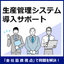 Support for the implementation of production management systems for industrial machinery.