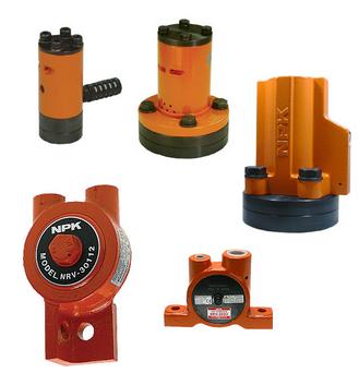 NPK/日本ニューマチック工業 エアーバイブレータ エアークッション式 サイレンサ付き NLV-2430BL