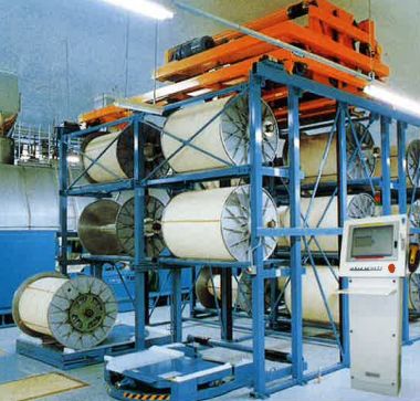 ロール自動倉庫『オーバーヘッド式ロールストッカー』