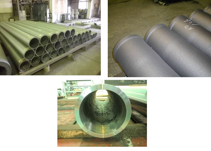 遠心力鋳鋼管・遠心力鋳鉄管