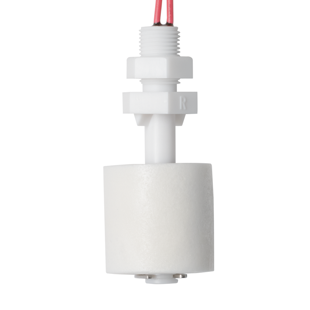 PP製フロート式レベルセンサ(水・薬品向け 縦取付形)