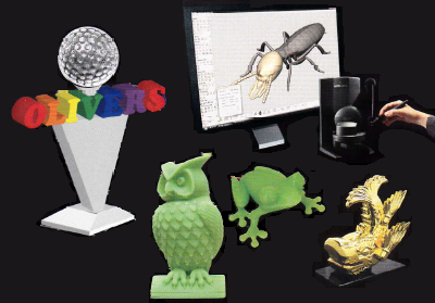 作品製作　3Dスキャナー/イメージCAD/3Dプリンター