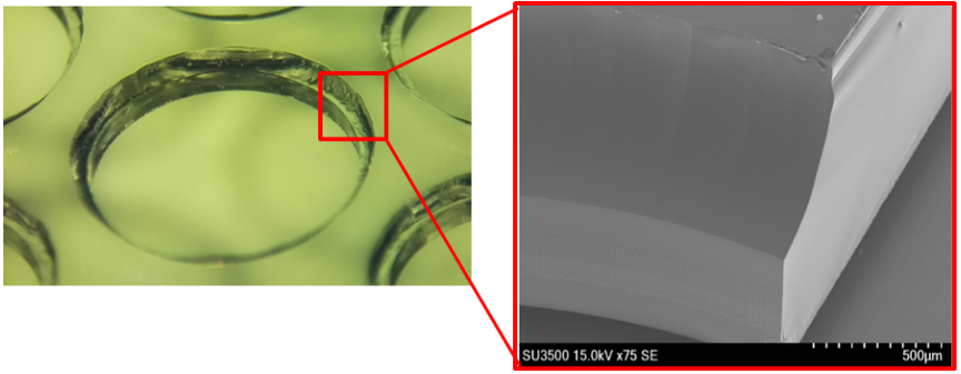 複合加工（微細貫通穴、掘り込み等）
