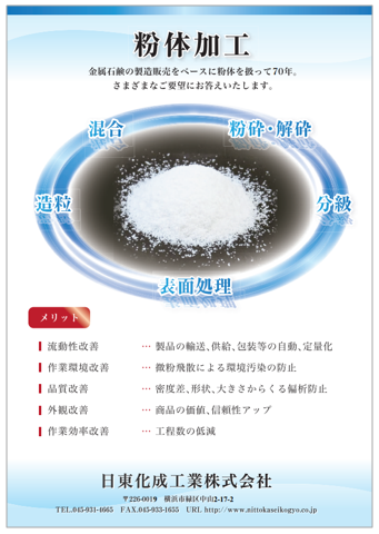【技術資料】粉体加工