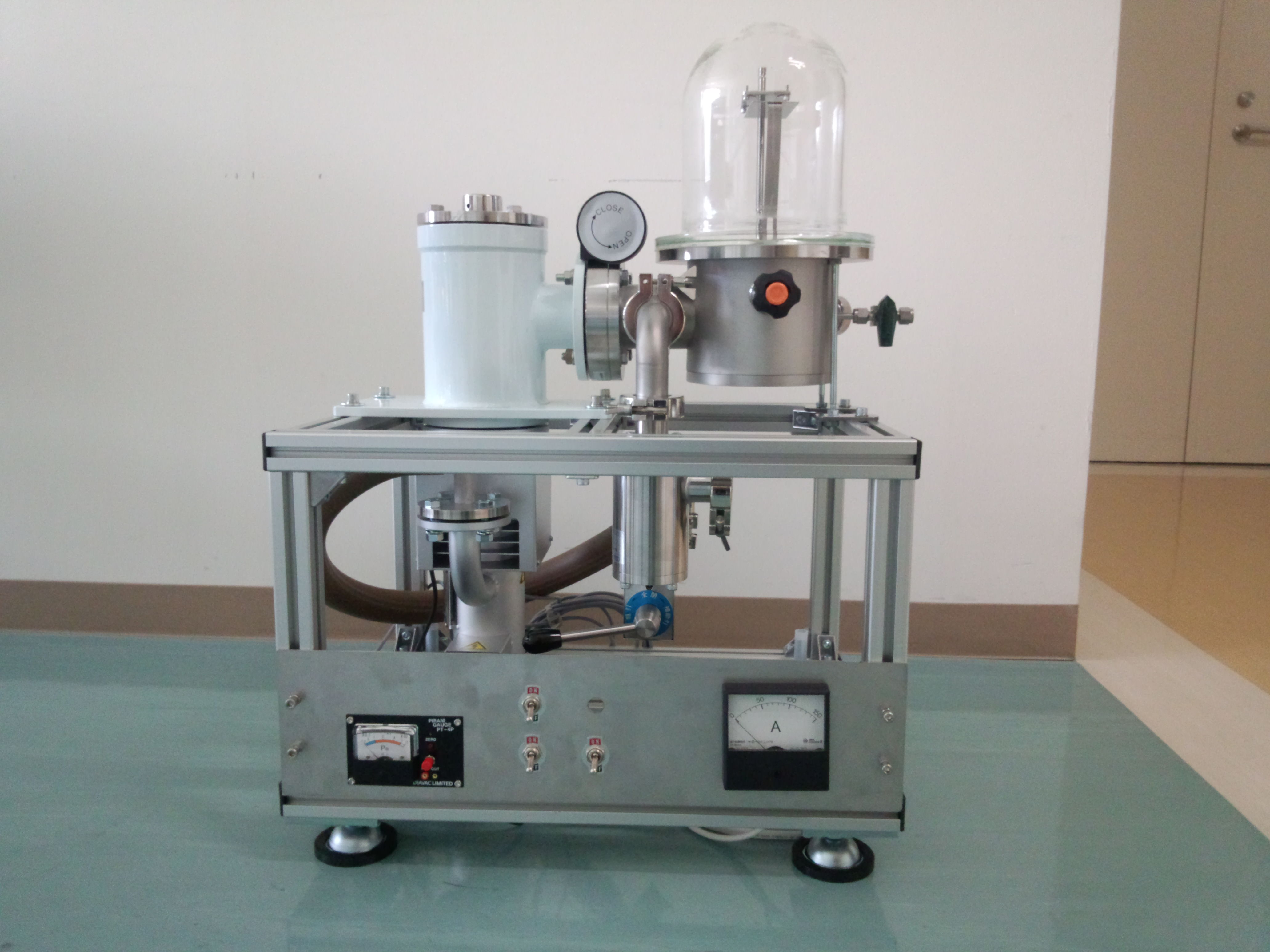 実験用小型真空蒸着装置