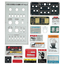 Inkjet printing on ordinary aluminum, painted aluminum, and acrylic sheets.
