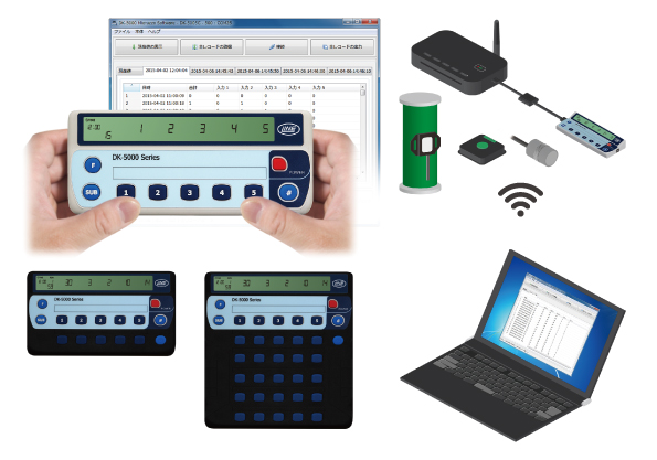 連式カウンタ(自動記録機能付)『DK-5000Cシリーズ』交通量