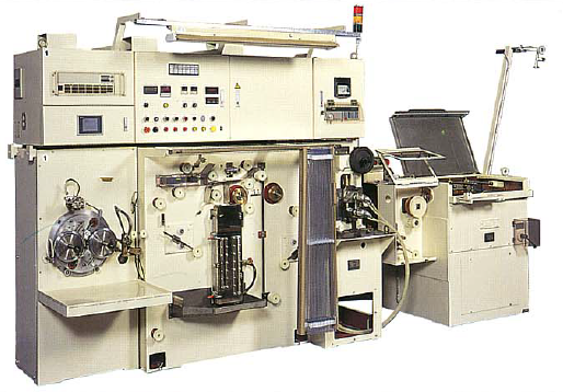 ラインマシン『Snメッキ銅平角線用伸線、圧延、焼鈍、巻取機』