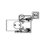 Machine design for installing robots and conveyor systems on processing and molding machines.