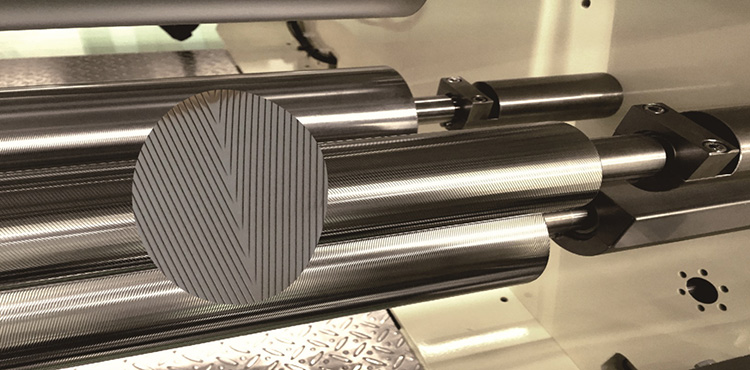 スクラッチ対策に是非！マイクログルーブロール【微細溝加工ロール】