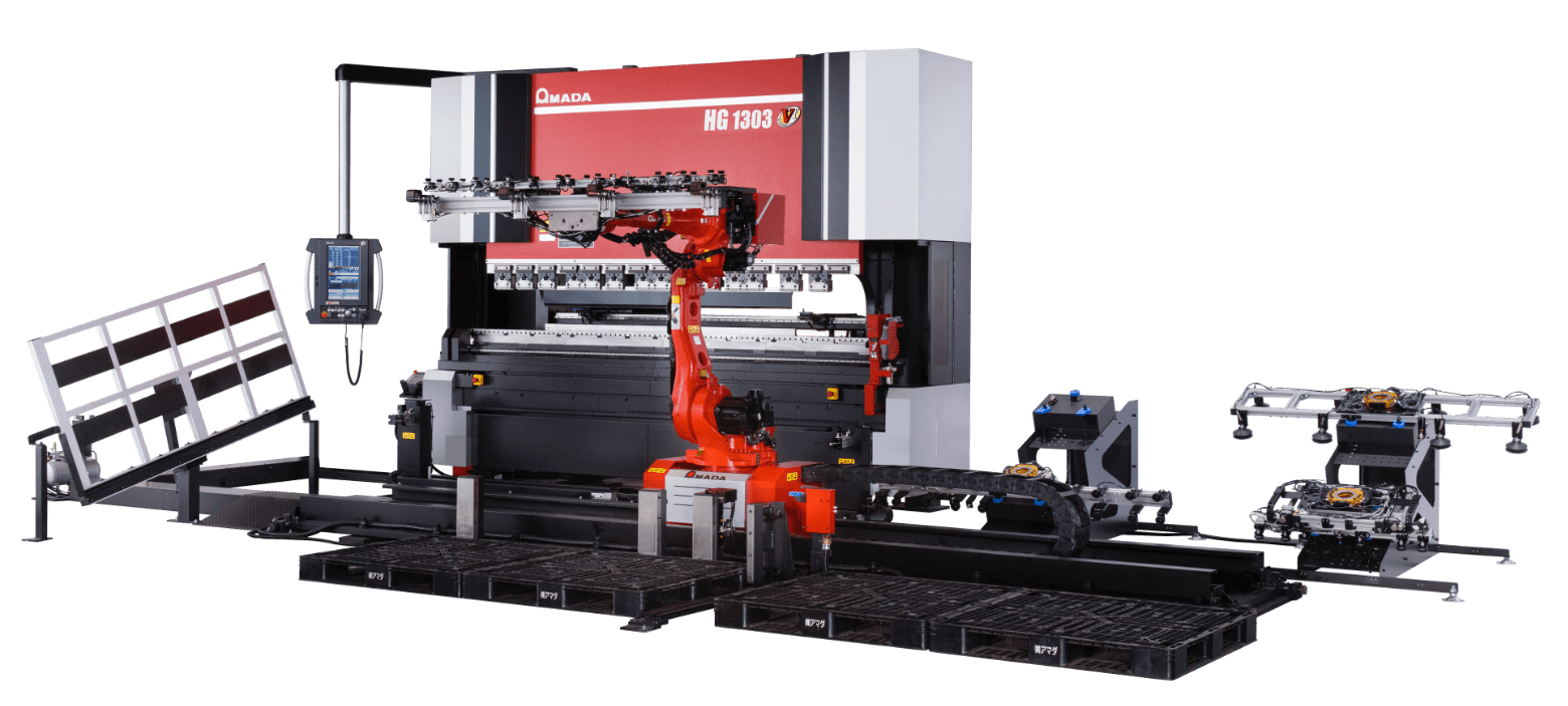 リブ・長物対応 ロボット付自動曲げシステム『HG-1303Rm』