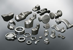 型打ち鍛造品および熱処理