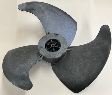 CO₂削減に貢献するリサイクル材使用の樹脂製ファン