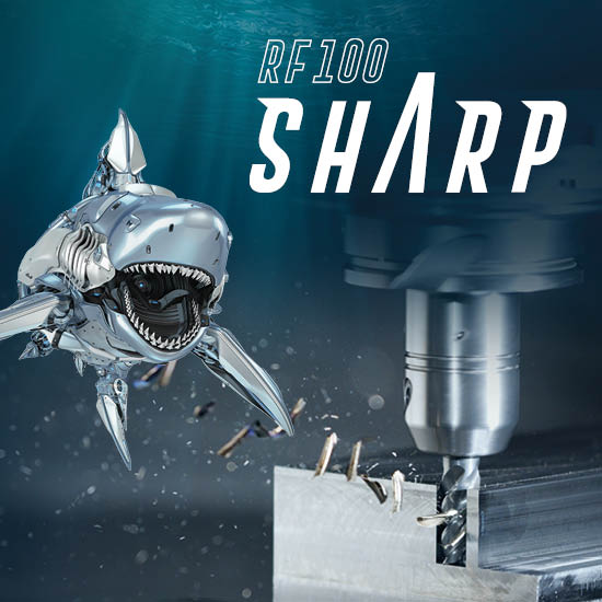 超硬エンドミル |軟鋼・高合金鋼 |『RF 100 Sharp』 グーリング