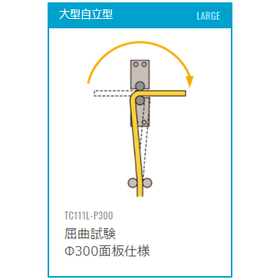 自立型耐久試験機　屈曲試験（Φ300面板仕様）