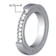 High rigidity shaped cross roller bearing