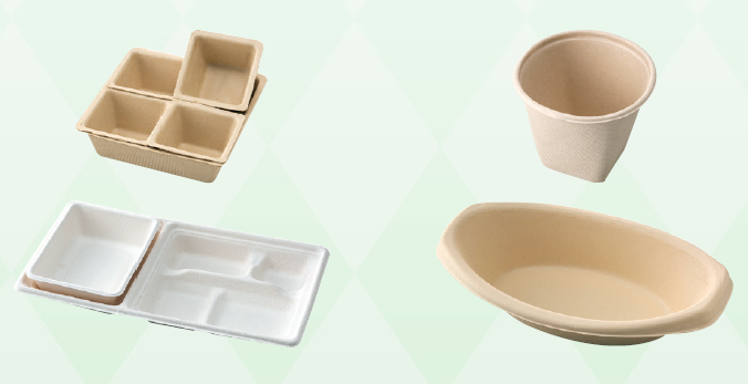 弁当容器『アヅミパルプモールド容器』