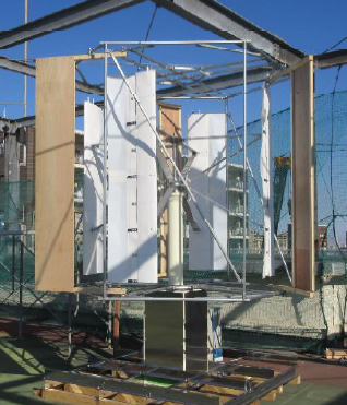 風力発電機『高性能ジャイロミル小型風力発電機』