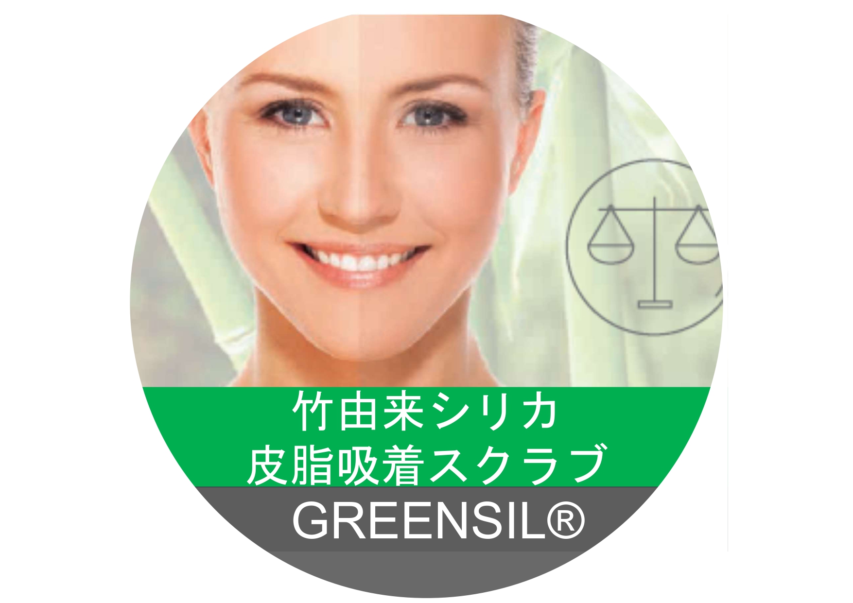 化粧品原料 使用感改良・皮脂吸着植物由来シリカ グリーンシル