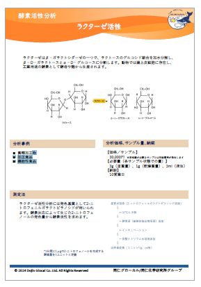 酵素活性分析＜ラクターゼ活性＞