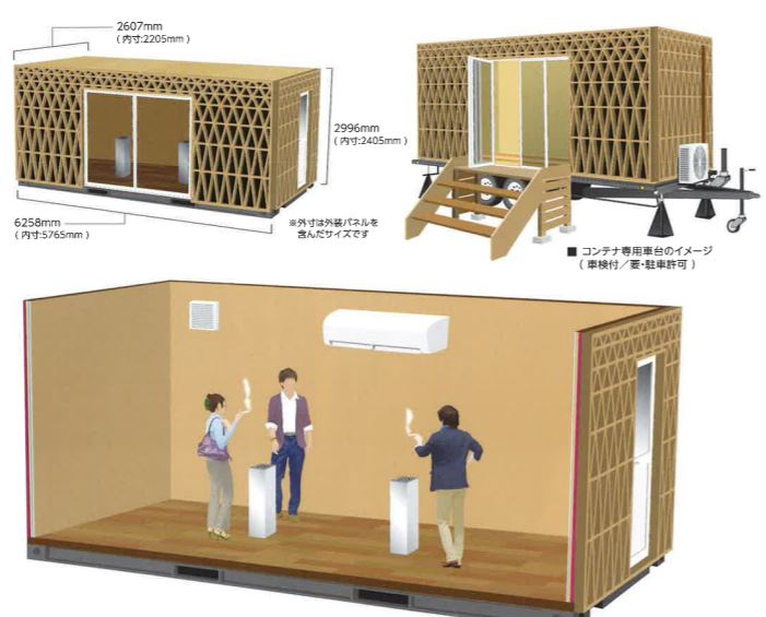 『和MODERN＋コンテナHOUSE』を活用した屋外喫煙所