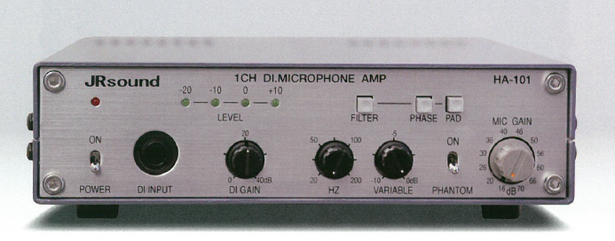 1チャンネルDI付マイクアンプ『HA-101』