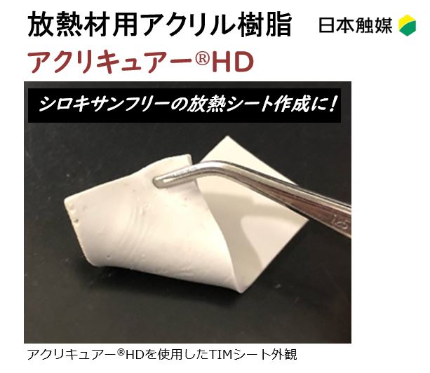 放熱材用アクリル樹脂　アクリキュアー　HD