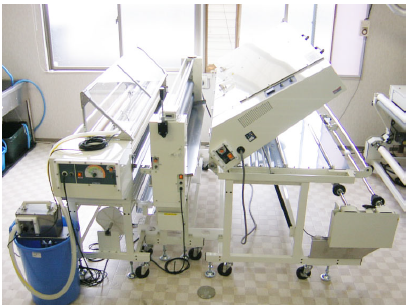 糊付乾燥巻取機『前処理くん』