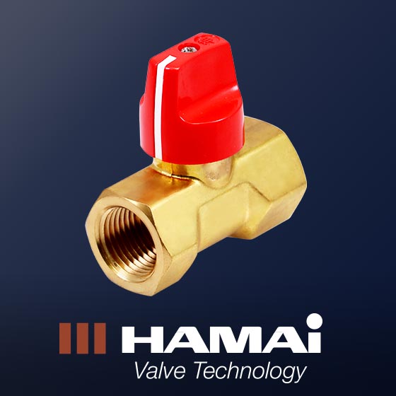 【安全対策・ロック】つまみ式黄銅製ボールバルブ　BBS-B77型