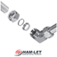 Double ferrule joint (bite joint) "LET-LOK Series"