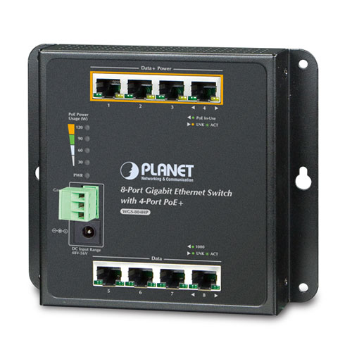 ルーター・ネットワーク機器 PLANET WGS-804HP PoE Switch 産業用PoEスイッチPLANET WGS-804HP | サンテックス - Powered by