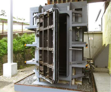 止水扉『タイホード 片開き式（FLK-K）』【特許出願済】