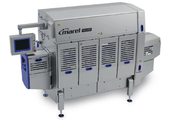 サーモン用3枚おろし機！手作業を大幅に軽減！MS 2750