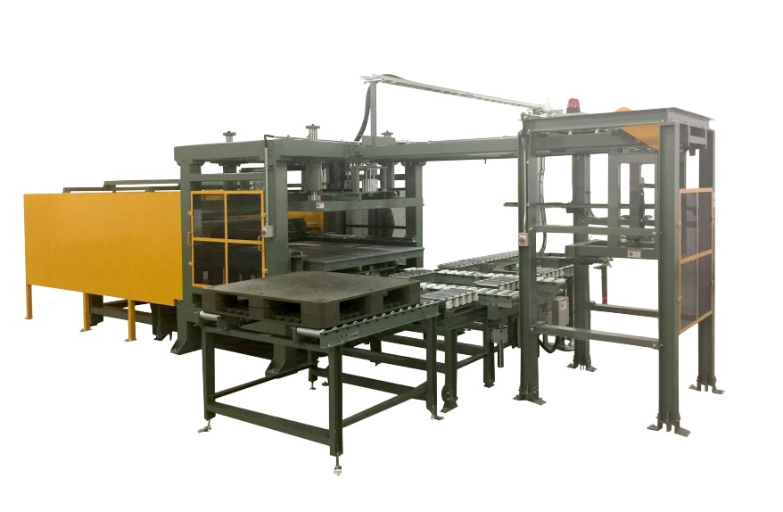 ホットプレス　パレット溶着機（電熱ヒーター式油圧プレス）