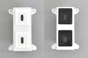 ❁user_ae8e59b6様❁専用です！ 絶縁取付枠用コンセントモジュールUSB3.1 2スナップイン端子 ネット