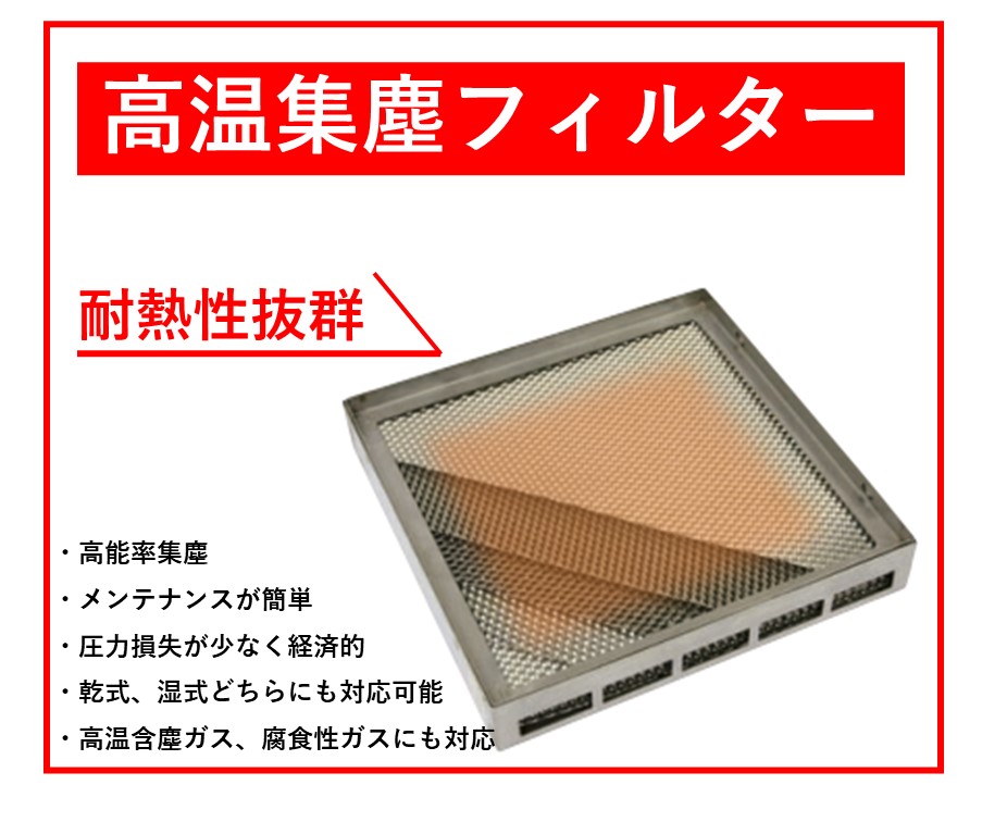 画期的高温集塵フィルター『パイロスクリーン』