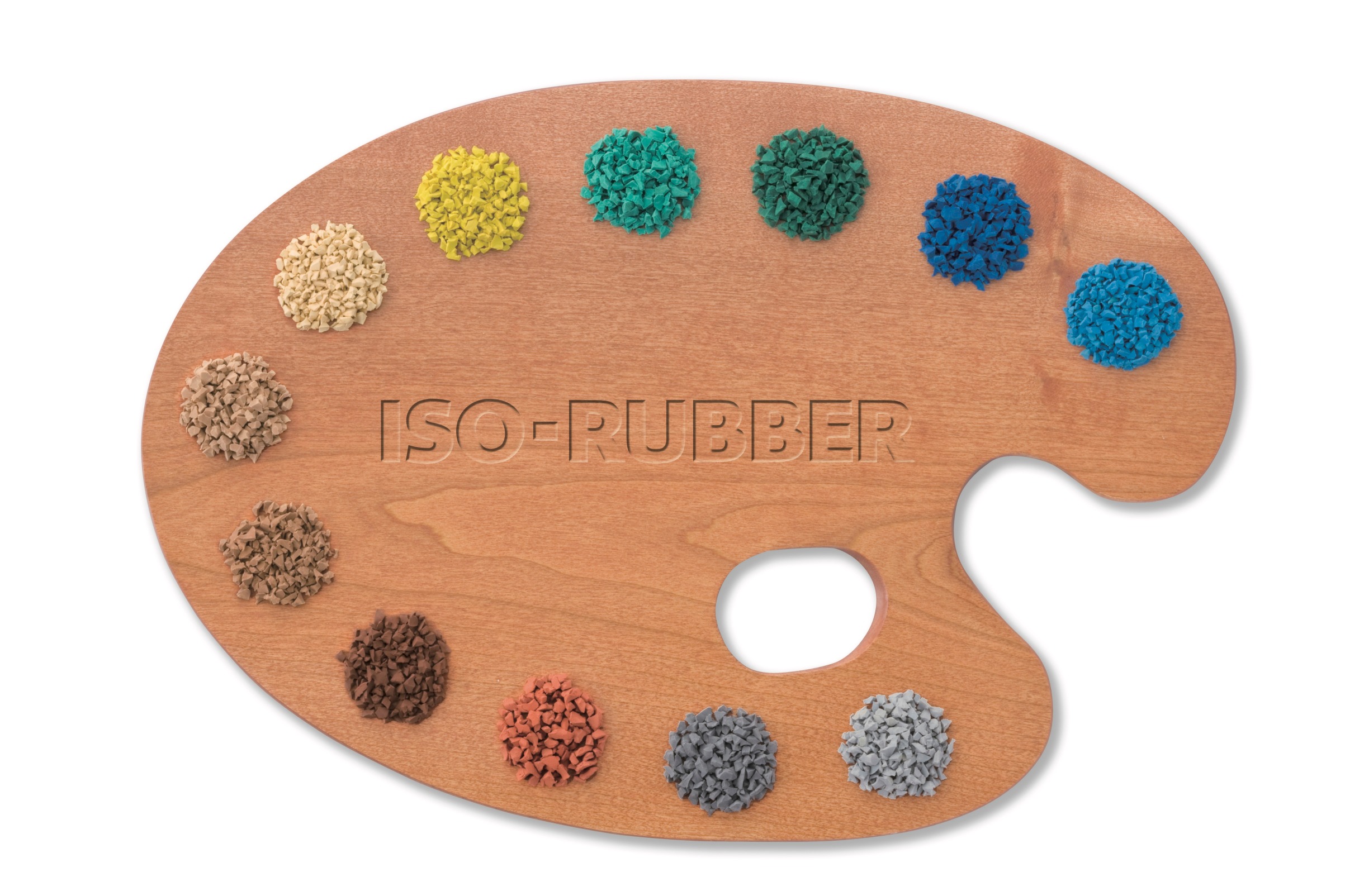 ウレタンカラーゴムチップ舗装材『イソラバー』