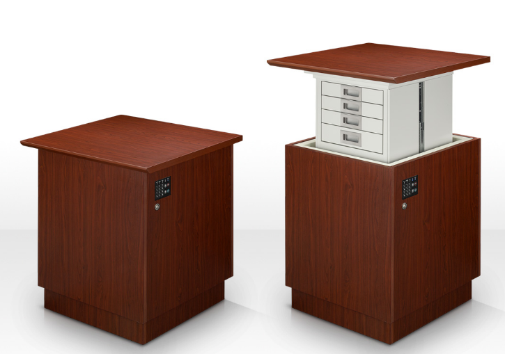 スマートフォンロック昇降式耐火金庫『LIFT』