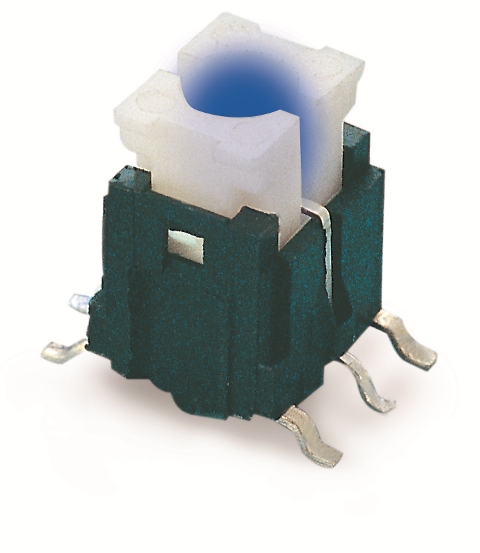 TP6141シリーズ、タクトスイッチ（キャップなしタイプ）