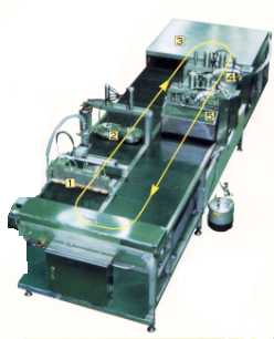 ＩＨ式自動鉄板焼成機械